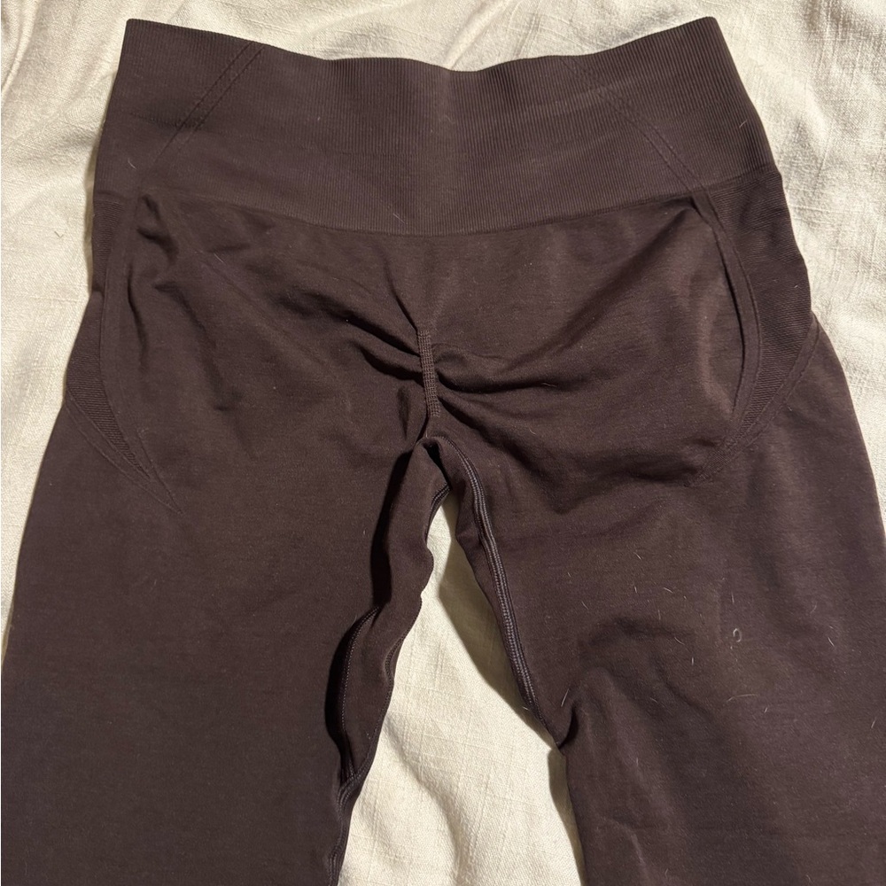 Brown Workout Leggings - Picture 3 of 3
